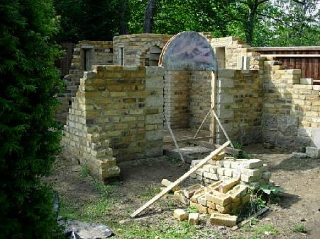 Progress on the archway